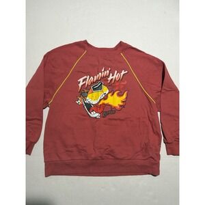 Cheetos Flamin Hot‎ Pullover Sweater Red Unisex Small #547